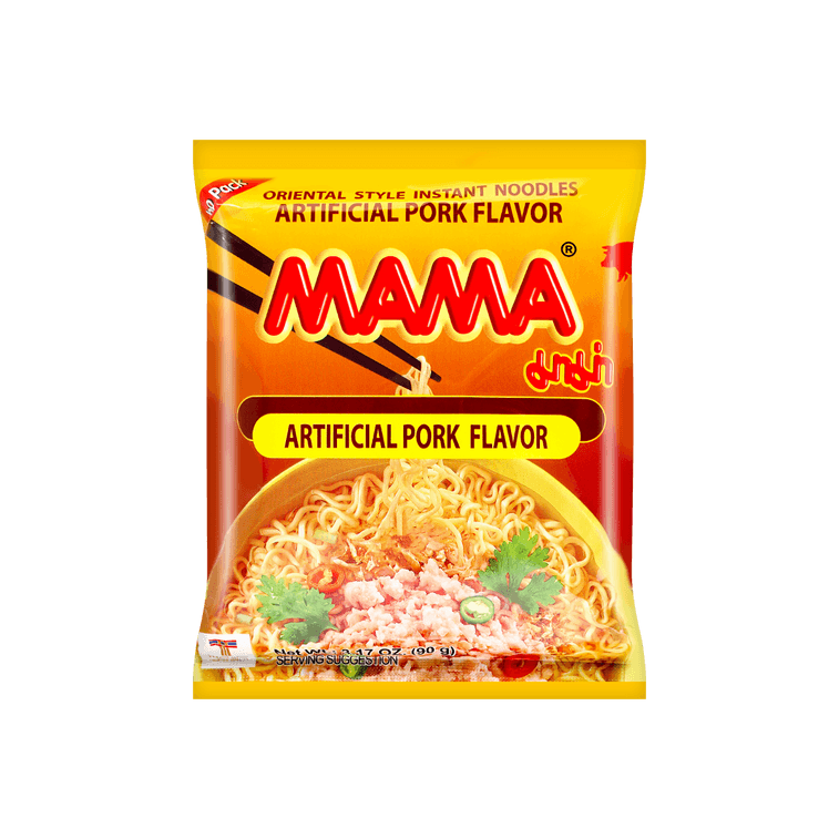 Mama Authentic Thai-Style Instant Noodles ,Artificial Pork Flavor