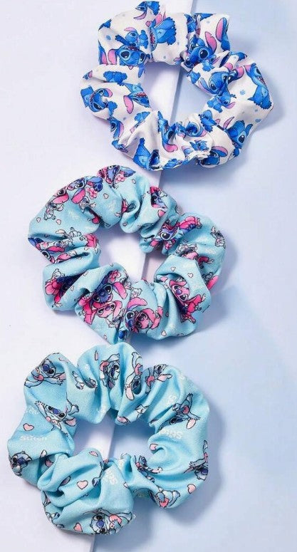 Cute Character Scrunchies 3pk