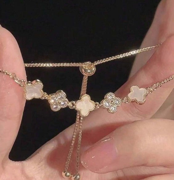 Lucky Clover Drawstring Bracelet