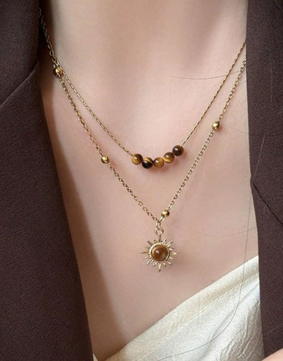 Tiger Eye Stone Necklace