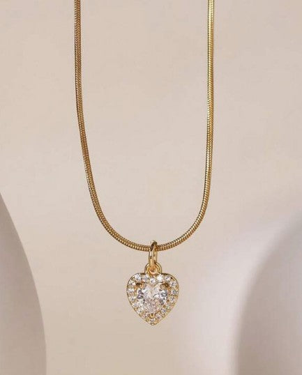 Gold Plated Cubic Zirconia Necklace