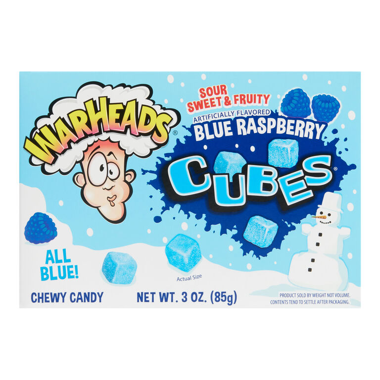 Warheads Blue Raspberry Cubes