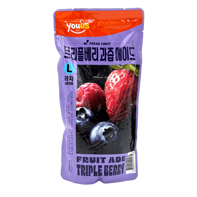 Fruit Ade Triple Berry Juice Pouch 340ml (Korea)