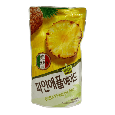 Baba Pineapple Ade Juice Pouch 190ml (South Korea)