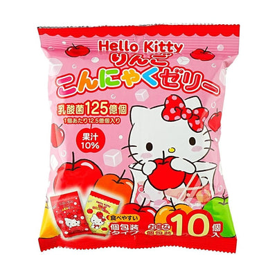 Hello Kitty Konjac Jelly Apple Flavor,10 Pieces 5.2 oz