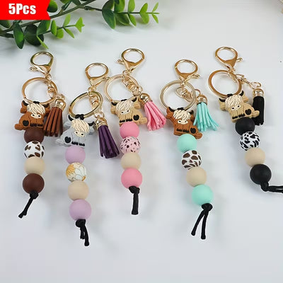 Highland Cow Keychain - 1 random
