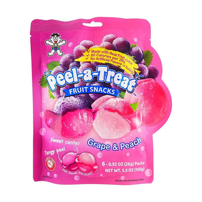 Peelerz Gummy Candy Grape & Peach Flavors (Taiwan) 5.5oz