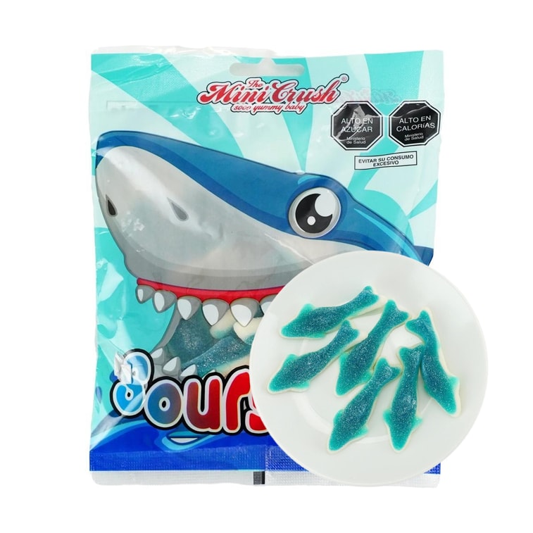 Mini Crush Shark Gummy Candy 4.23oz