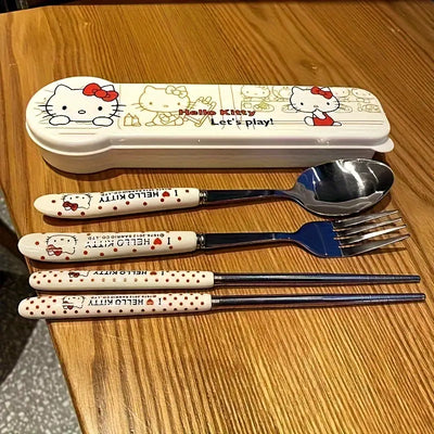 Sanrio Hello Kitty Flatware Set: 3 Pieces
