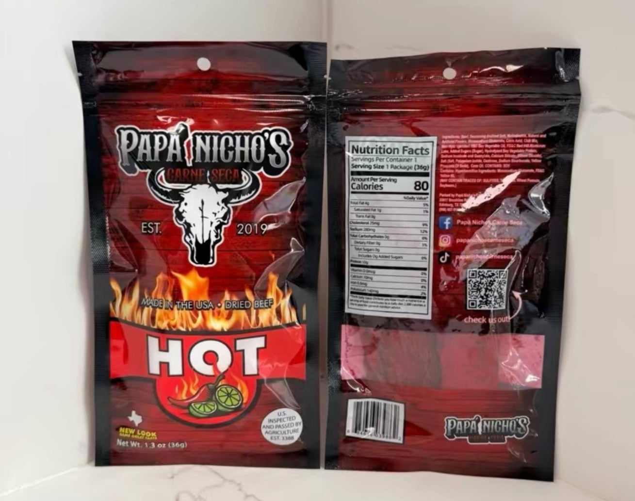 Carne Seca Fuego Papa Nicho