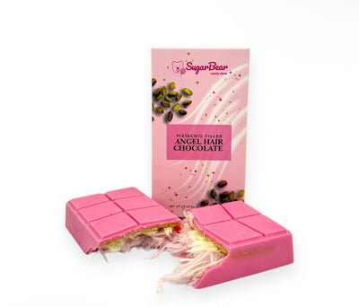 Pistachio Filled Angel Hair Chocolate
