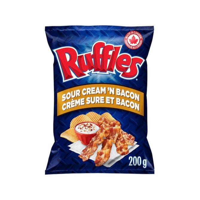 Ruffles Sour Cream n Bacon Potato Chips (Canada)