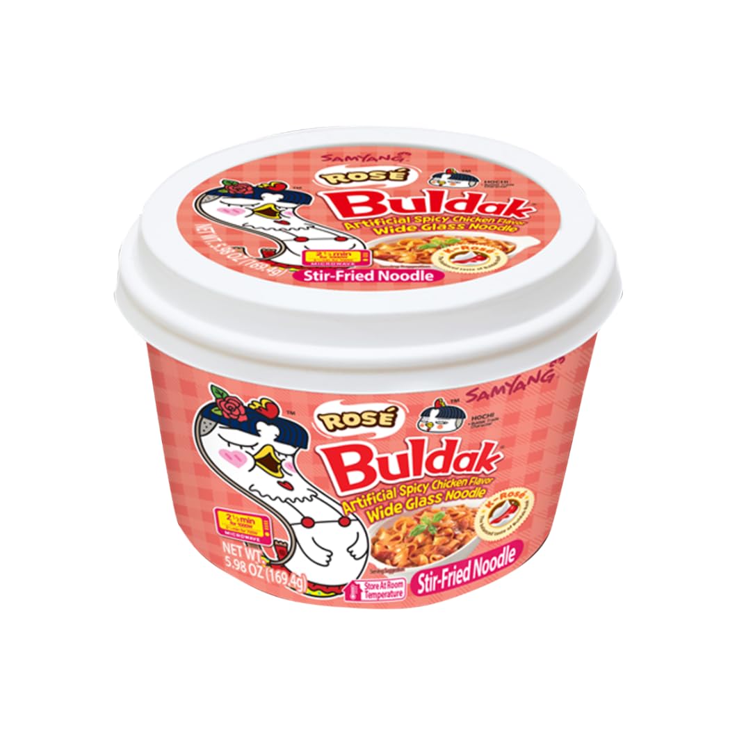 Buldak Rose Glass Noodles