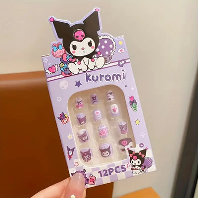 Kuromi Kid Sticky Nails