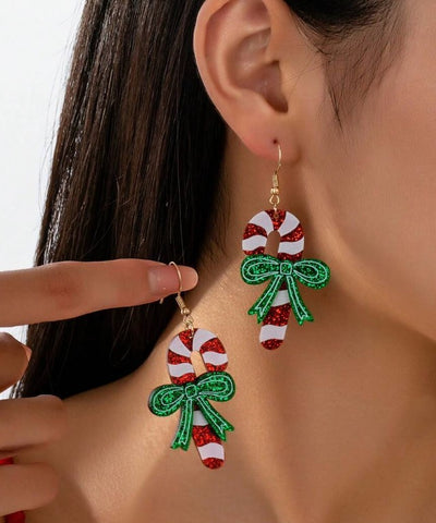 Candy Cane Earrings