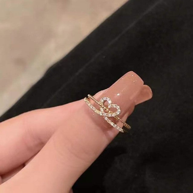 Gold Heart Ring (One Size Fits All)