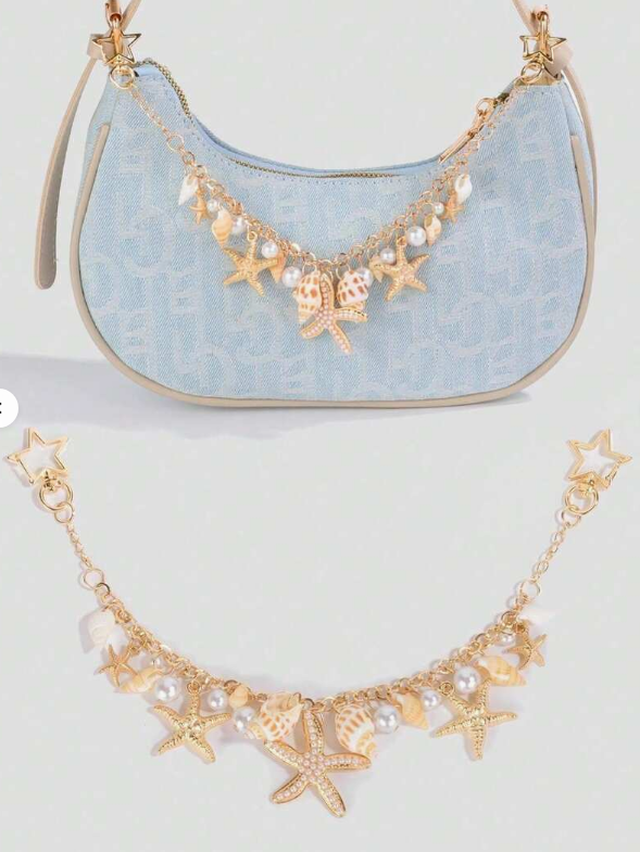 Starfish Shell Purse Chain