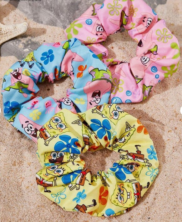 Spongebob Squarepants Scrunchies 3pk