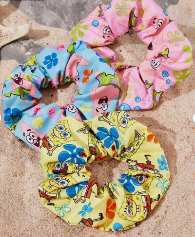 Spongebob Squarepants Scrunchies 3pk