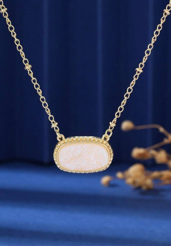 Oval Pendant Necklace