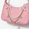 Pink Heart Charm Bag Chain