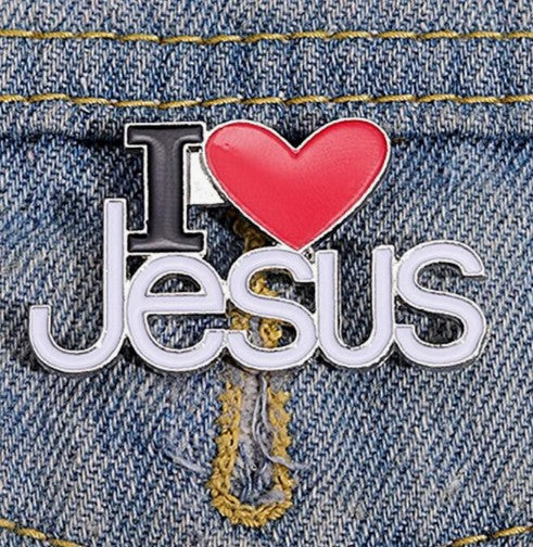 I Love Jesus Enamel Pin