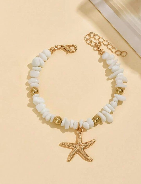 Ocean White Pebble Bracelet
