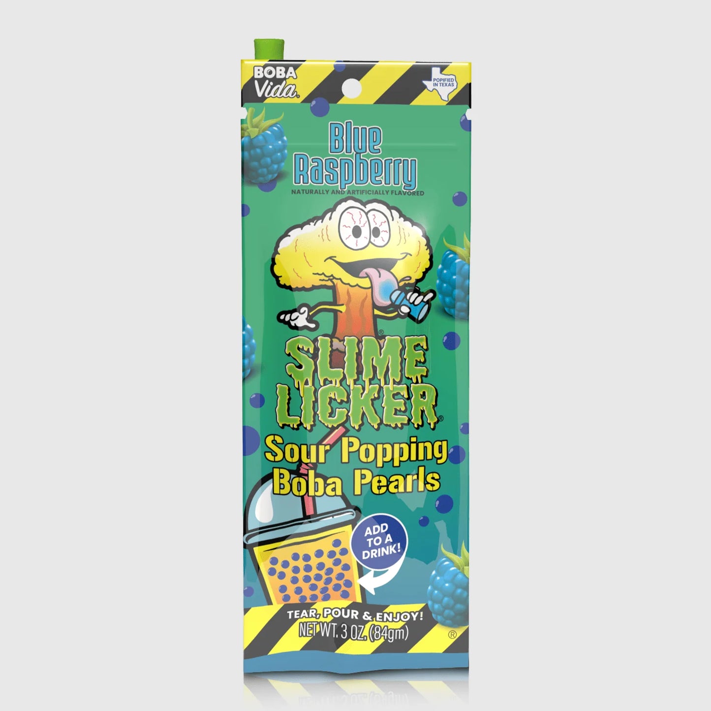Blue Raspberry Slime Licker Popping Boba