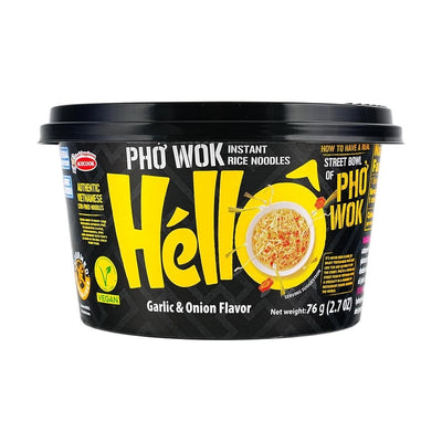 Hello Bowl Pho Wok Rice Noodles Garlic & Onion
