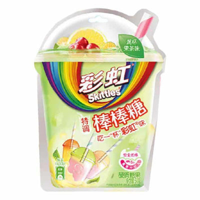 Skittles Lollipops Fruit Tea Green Pack (China)