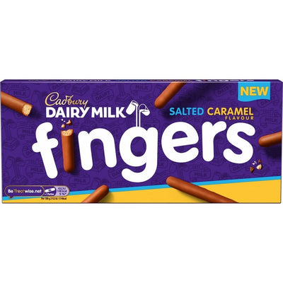 C'bury Salted Caramel Chocolate Fingers 114g (UK)