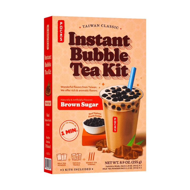 Instant Brown Sugar Boba Milk 3pk