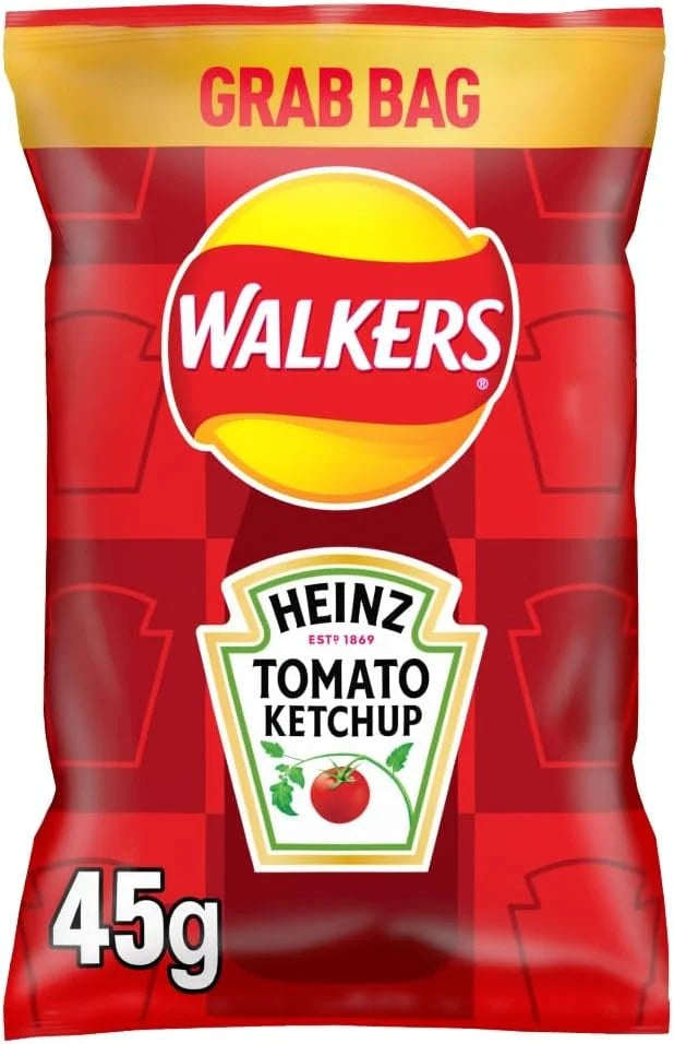 Walkers Heinz Tomato Ketchup Grab Bag 45g (UK)