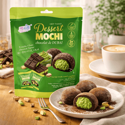 Mochi Dessert Pistachio & Dubai Chocolate Flavor 4.23oz