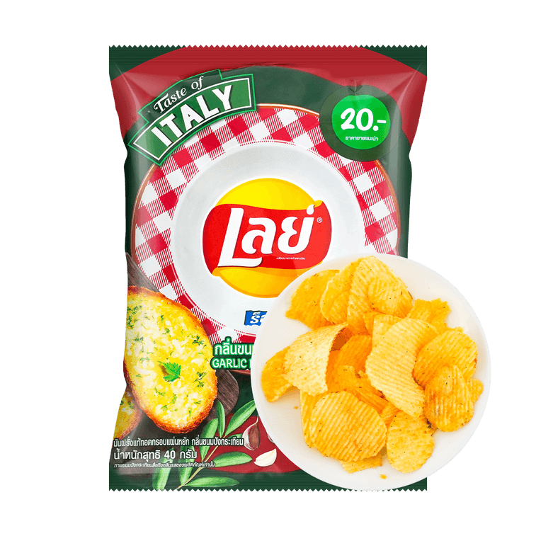 Garlic Bread Potato Chips (Thailand)