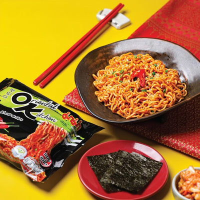 Oriental Kitchen Instant Stir-fried Noodles, Hot Korean Flavor