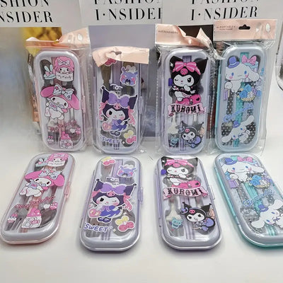Sanrio 3pcs Stainless Steel Tableware Set (1 Random Given)