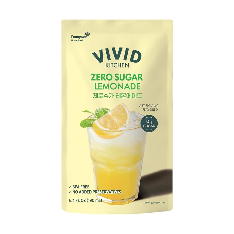 Vivid Zero Sugar Lemonade Drink Pouch (Korea)
