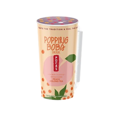 Popping Boba Peach Tea