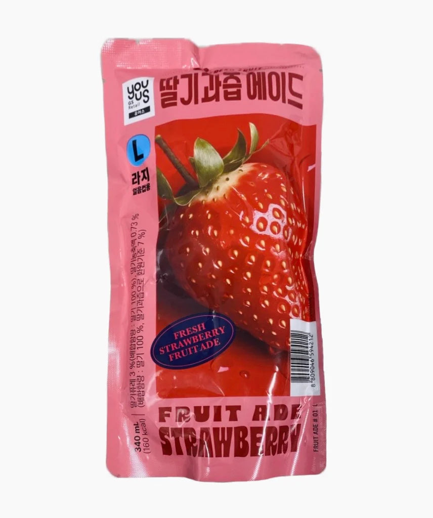 Strawberry Fruit Aide Pouch Drink