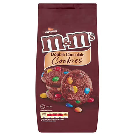 UK Double Chocolate M&M Cookies