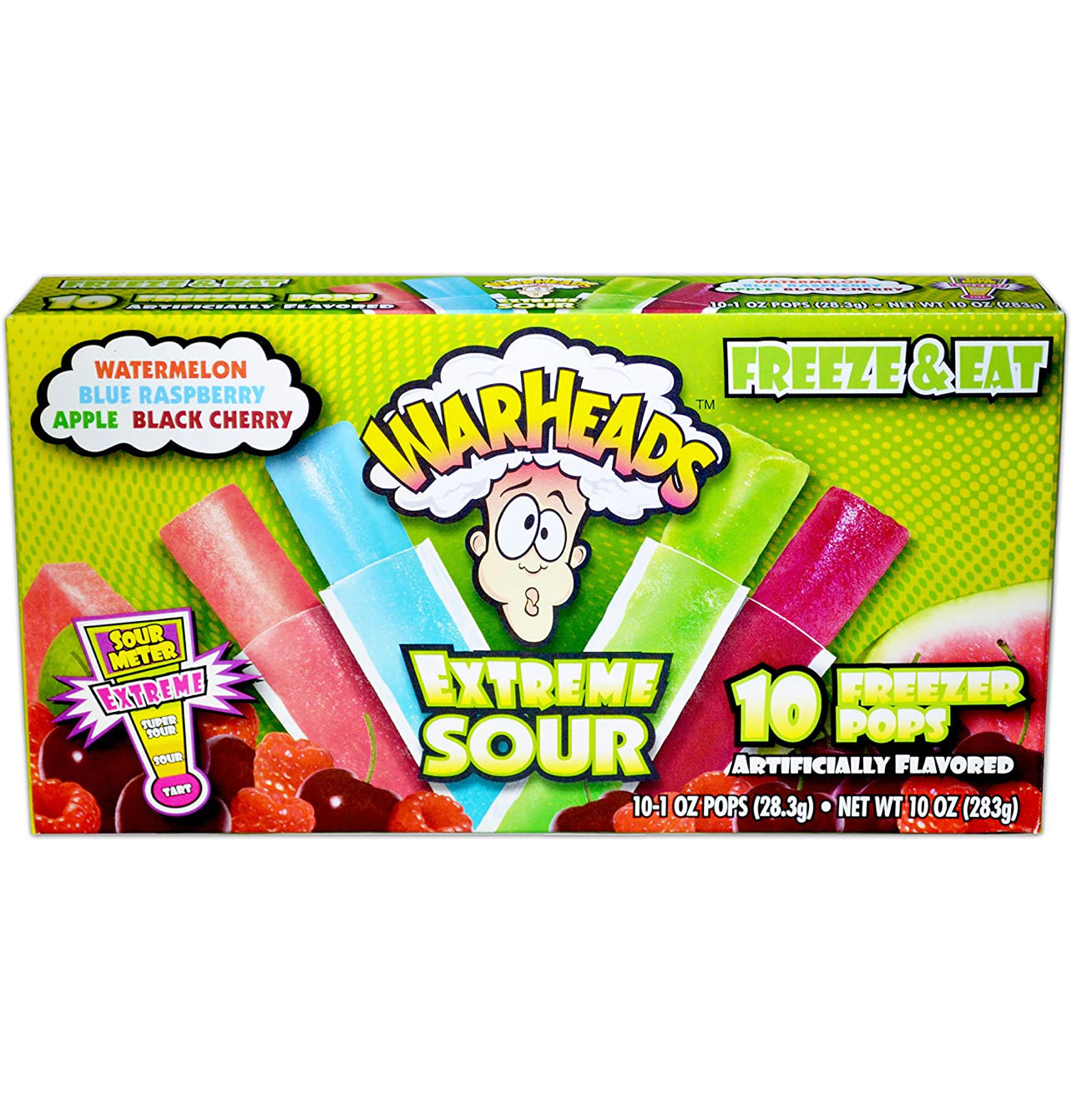 Warheads Extreme Sour Freeze Pops